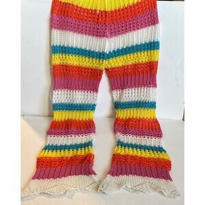 CROCHETED PANTS- PERFECT 4 over SWIMSUIT  Please read measurements 4 Best Fit